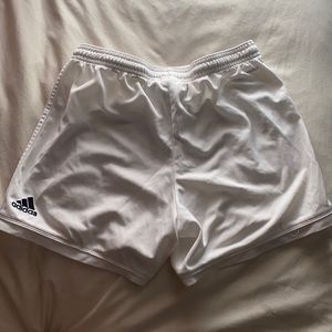 Adidas Climate White soccer shorts